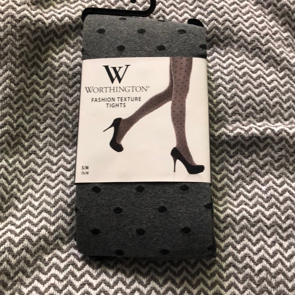 Polkadot grey tights